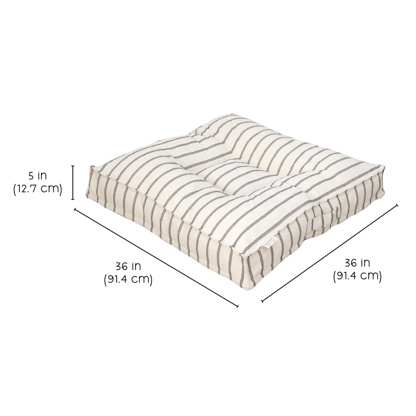 Harry Barker Striped Pillow Bed, Large, Multicolored