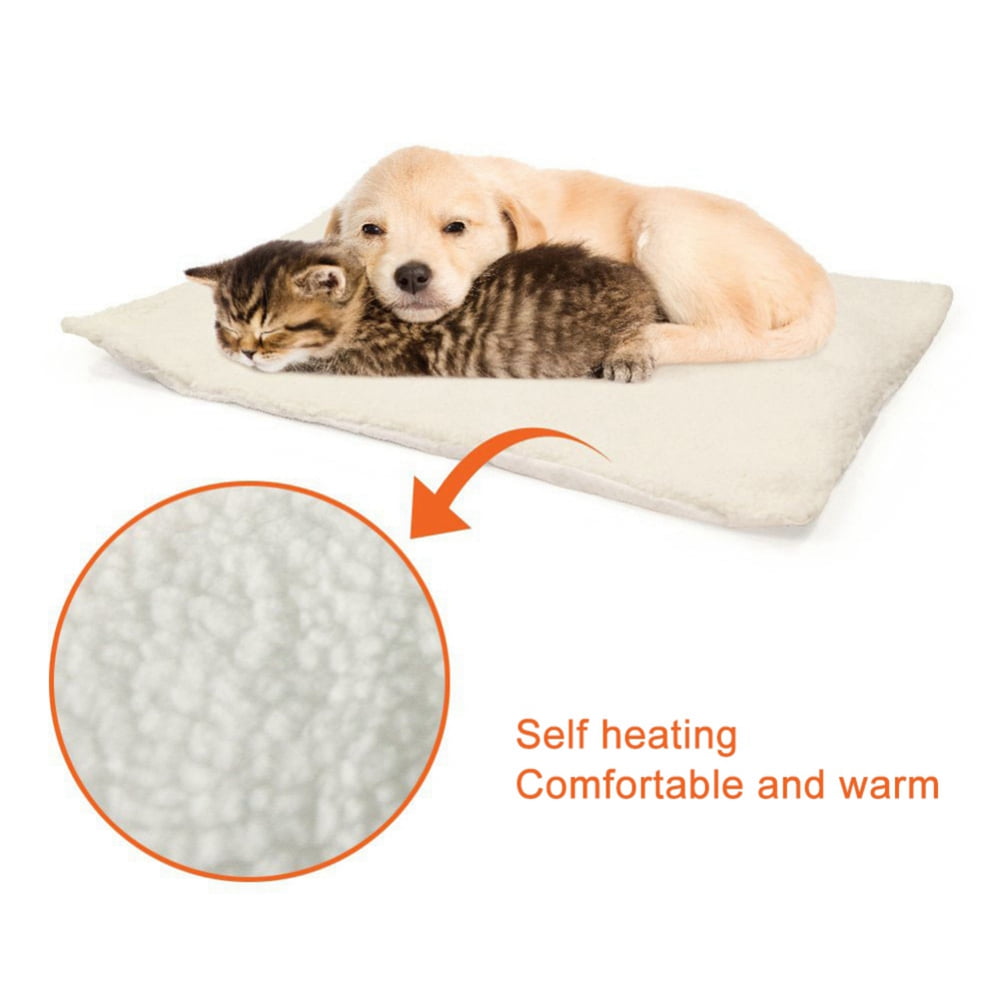 Self Heating Cat Dog Pad Self Warming Cat Dog Bed 24" x 18" Pet Mat for Outdoor and Indoor Pets