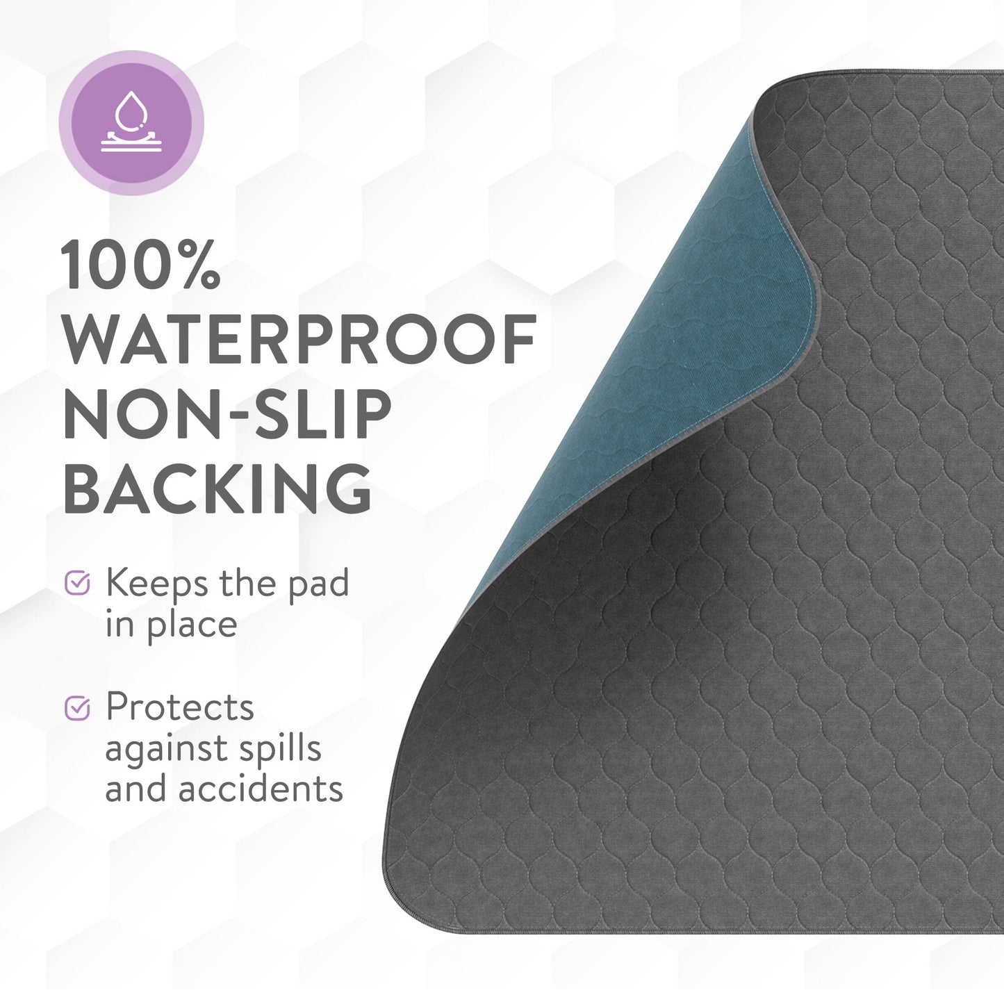 Inspire Underpads, Reusable Bed Pads Washable Waterproof, Comfort Fit, Extra Long 34 x 52 (1 Count)