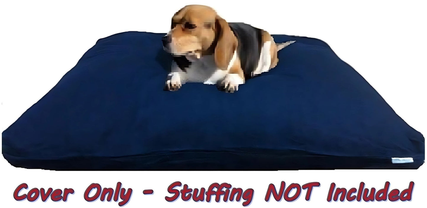 Dogbed4less 1-pack 47"X29"X4" Washable Blue Denim External Replacement Cover Only for Pet Foam Beds