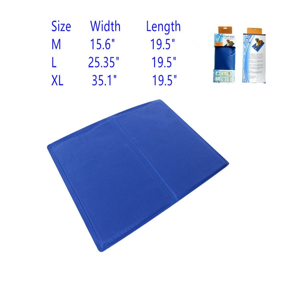 Summer Cooling Mat for Dogs Cats,Cooling Pad,Breathable Pet Crate Pad Portable Pet Cooling Mat (19.5"X15.6")