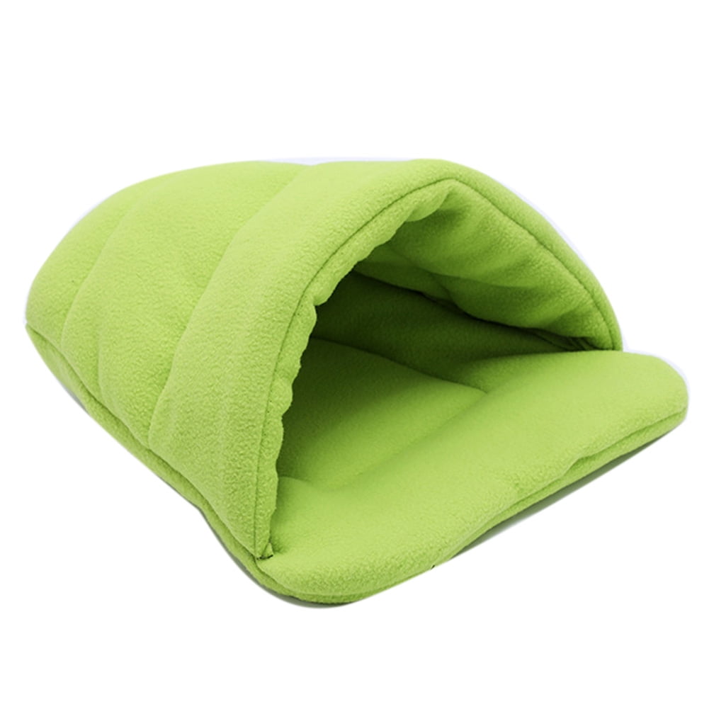 Thick Fleece Warm Dog Cat Tent Cave Nest Bed Slipper Shape Pet Sleeping Bag