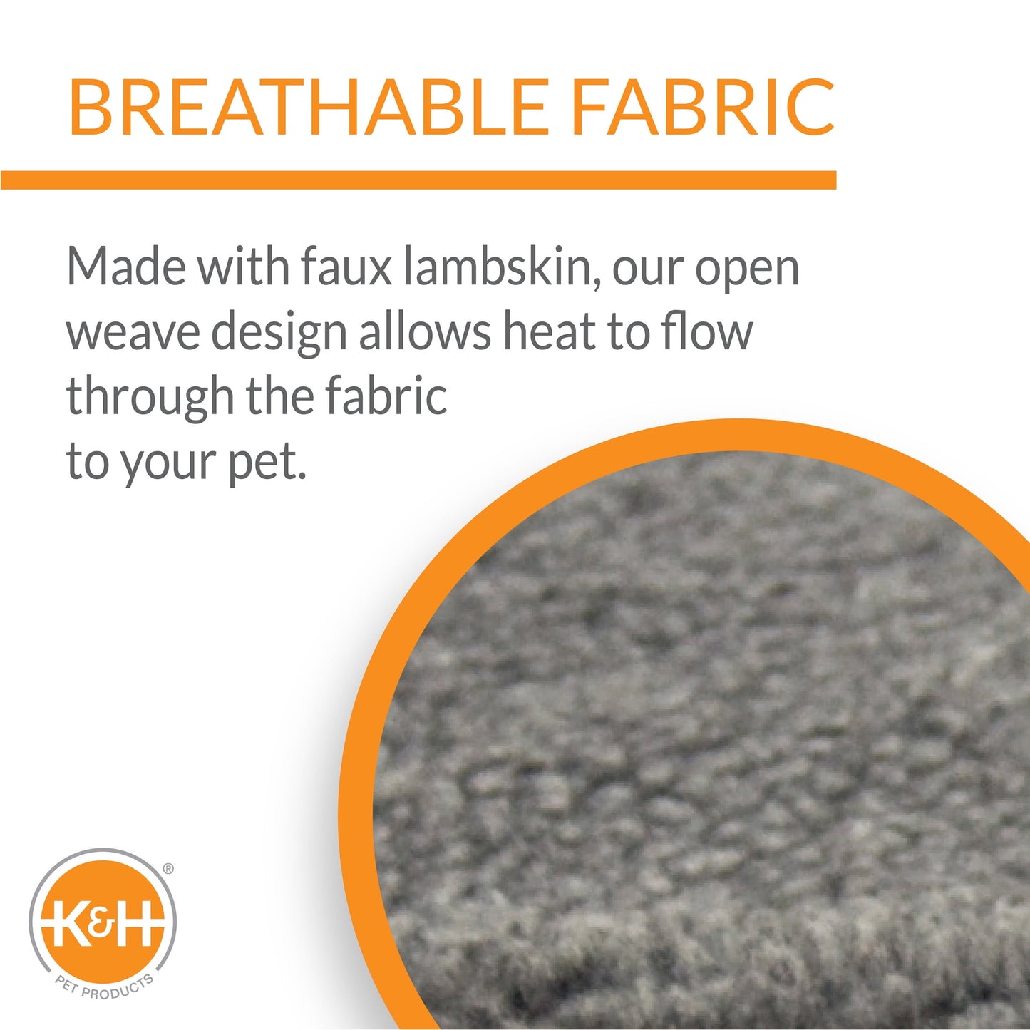 K&H Pet Products Small Animal Heated Pad Deluxe Replacement Cover GrayPetite 9 X 12 Inches