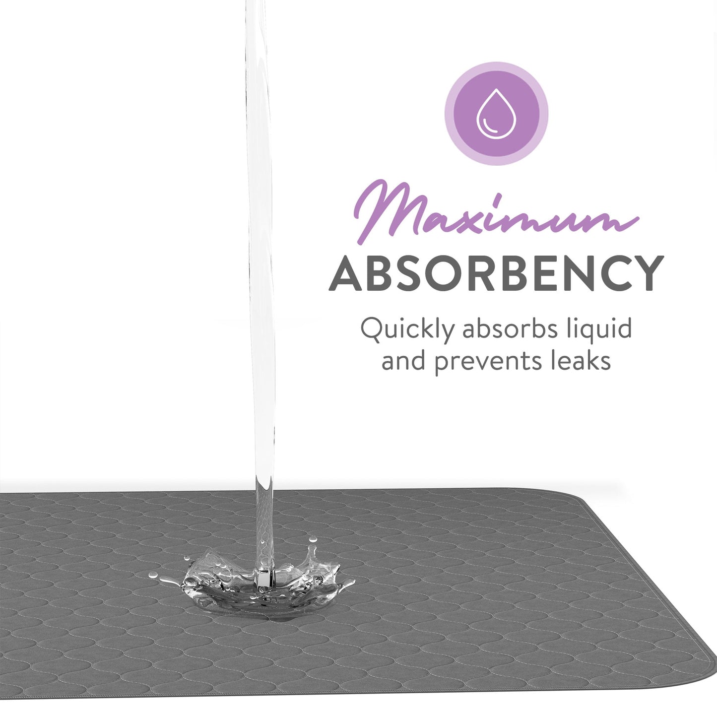 Inspire Underpads, Reusable Bed Pads Washable Waterproof, Comfort Fit, Extra Long 34 x 52 (1 Count)