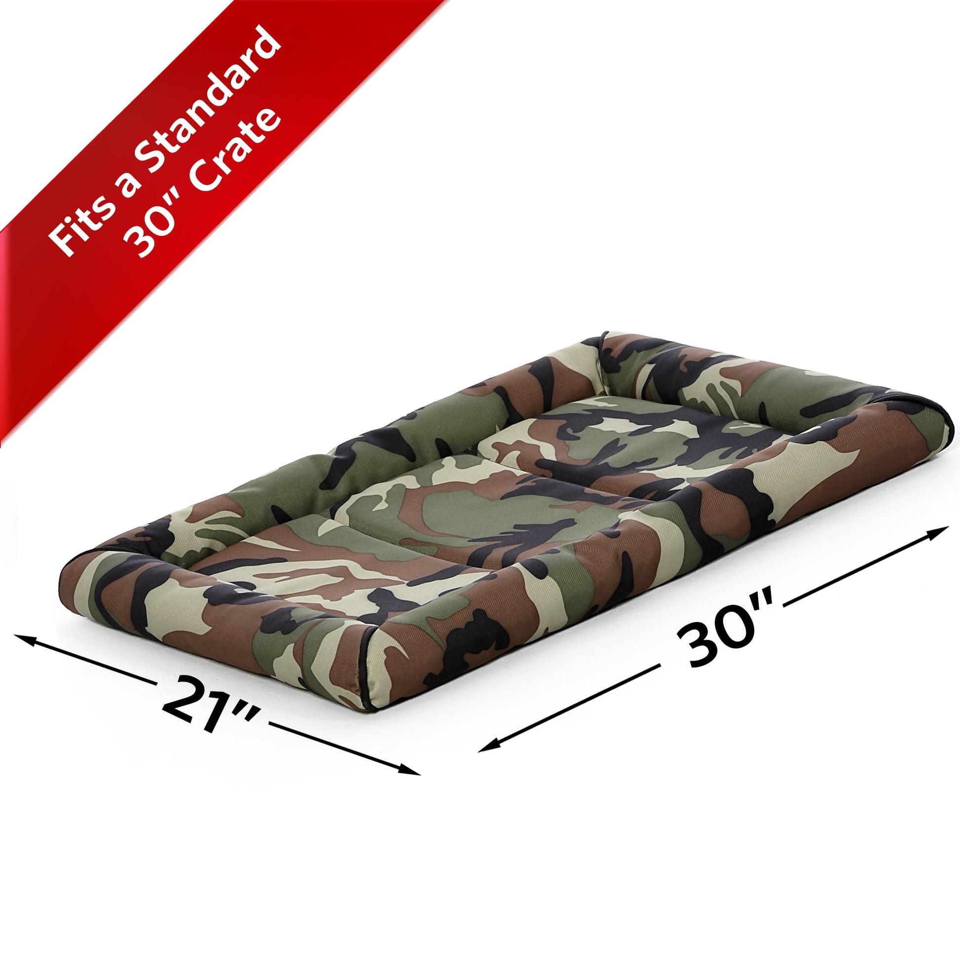 Midwest Homes for Pets Ultra-Durable QuietTime Maxx Dog Bed Fits a 30-inch Crate, Camo