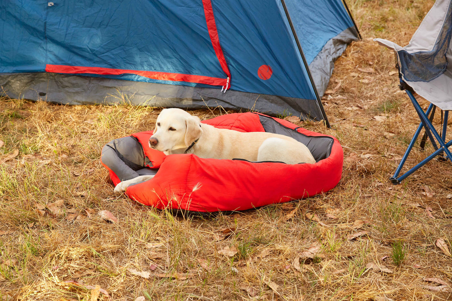 OmniCore Designs Pet Sleeping Bag (SM/Blue) with Zippered Cover for Travel, Camping, Backpacking, Hiking | Good for Small and Large Pets | Use as Pet Beds, Pet Mats or Pet Blanket