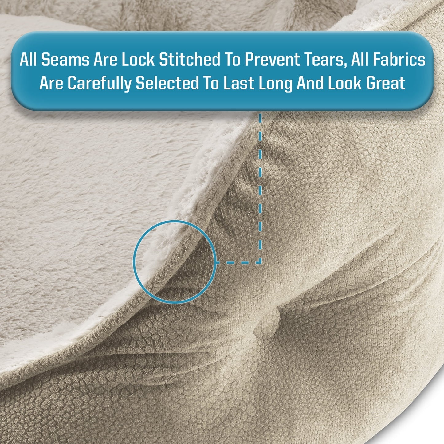 Arlee Cozy Oval Round Cuddler Pet Dog Bed - Memory Foam - Chew Resistant - Medium/Large (choose your color)
