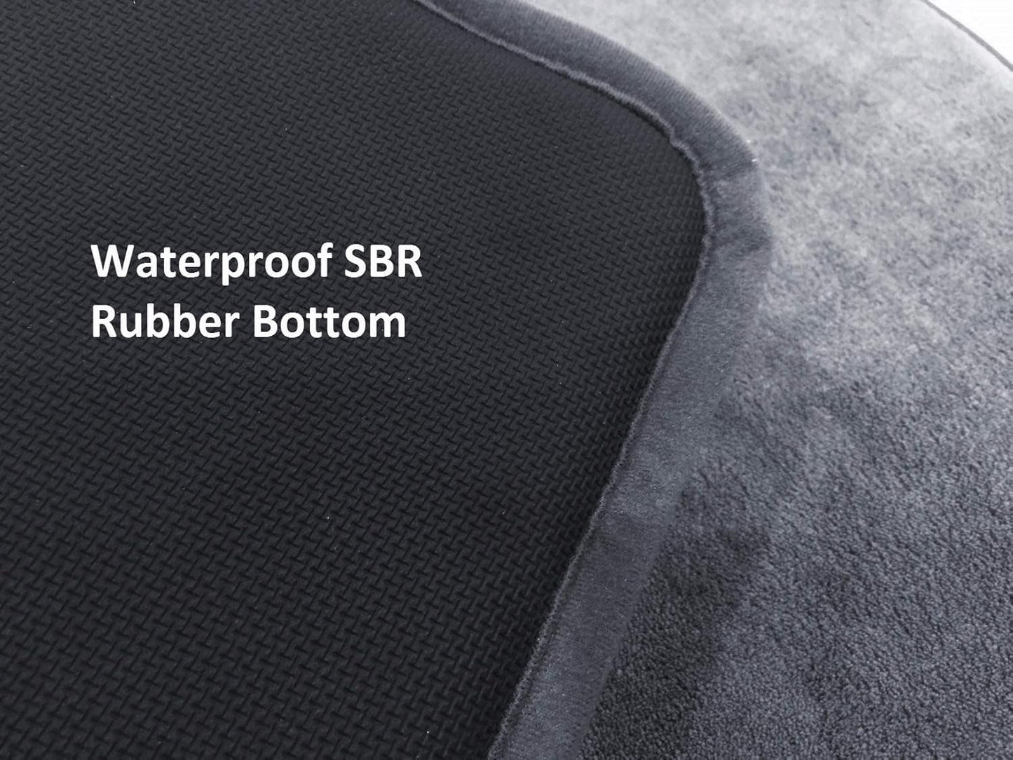Dogbed4less Large Waterproof Memory Foam Pet Bed with Anti-Slip Bottom, Gray