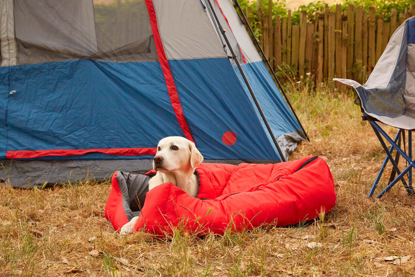 OmniCore Designs Pet Sleeping Bag (SM/Blue) with Zippered Cover for Travel, Camping, Backpacking, Hiking | Good for Small and Large Pets | Use as Pet Beds, Pet Mats or Pet Blanket