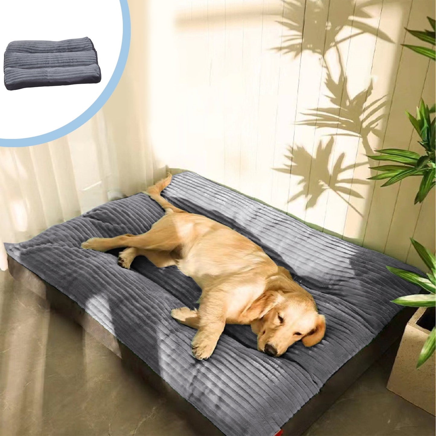 Clearance & Promo, Thickened Warm Dog Kennel, Removable Washable Corduroy Pet Bed for Medium and Large Dogs Discount Bonanza | Cloth, Green, Angeler
