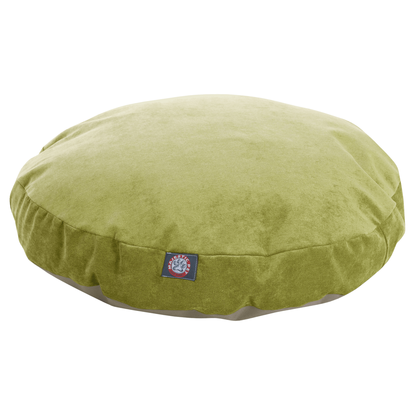 Majestic Pet | Villa Velvet Round Pet Bed For Dogs, Removable Cover, Fern, Small