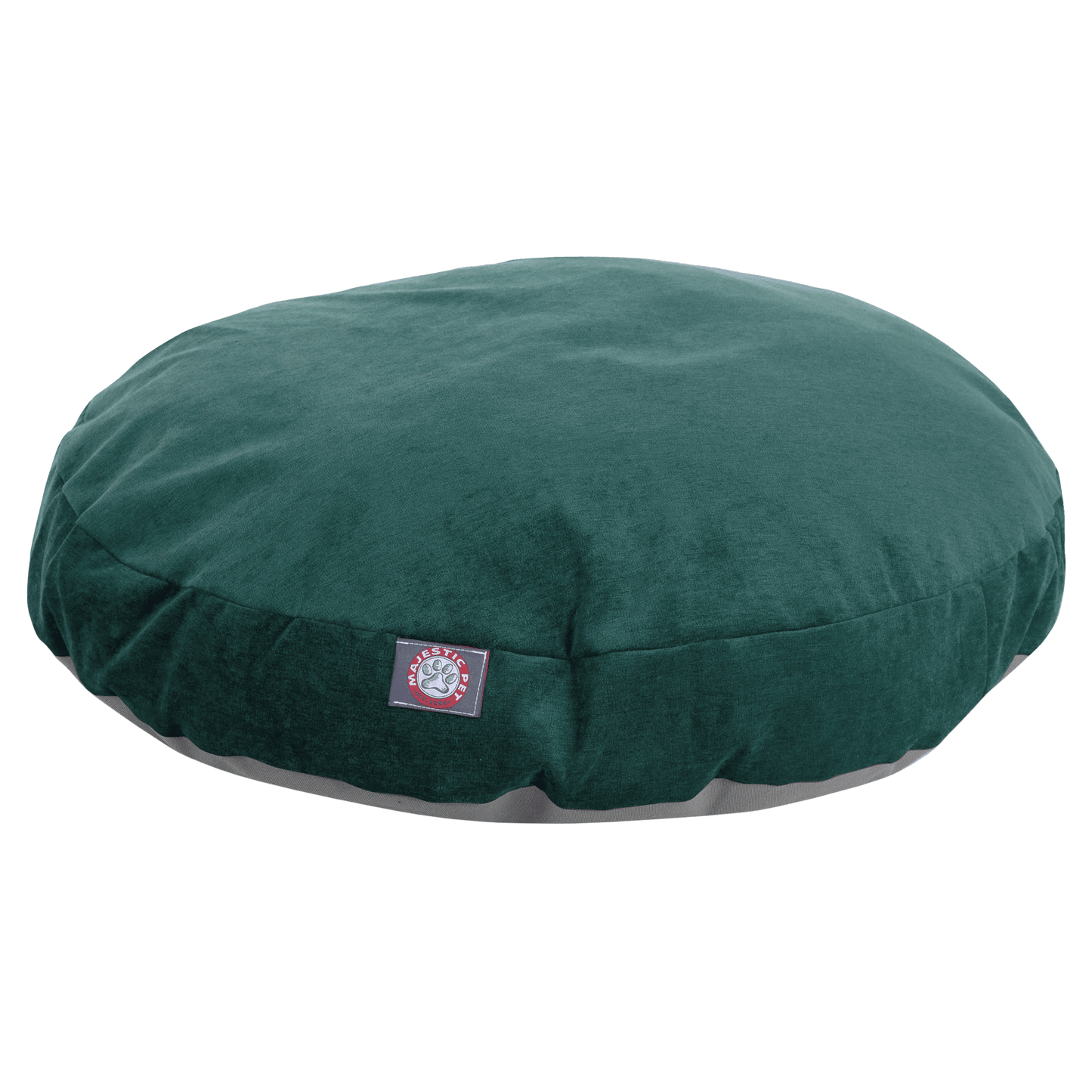 Majestic Pet | Villa Velvet Round Pet Bed For Dogs, Removable Cover, Fern, Small