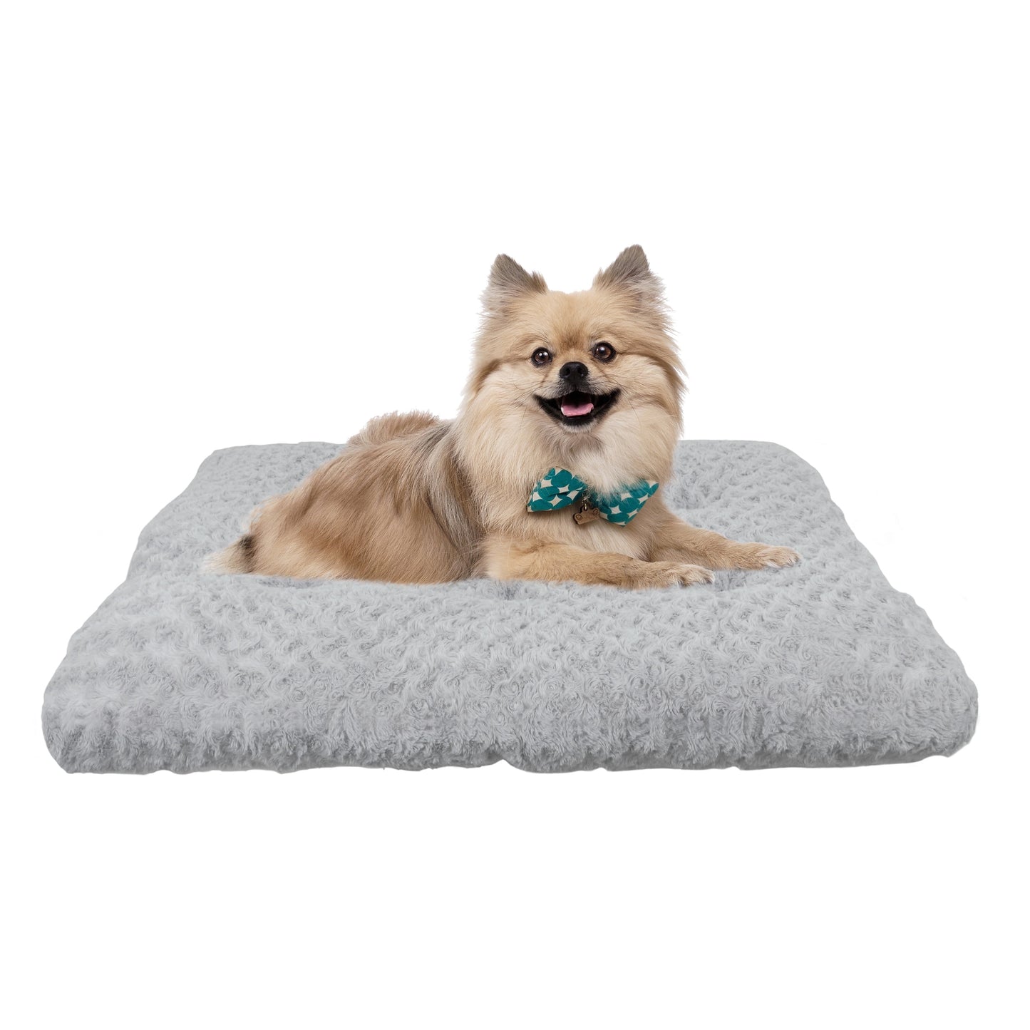 PHYEX Dog Beds for Small Dogs, Self-Warming Cat Bed, Washable Crate Pad with Non-Slip Base 24"x18"