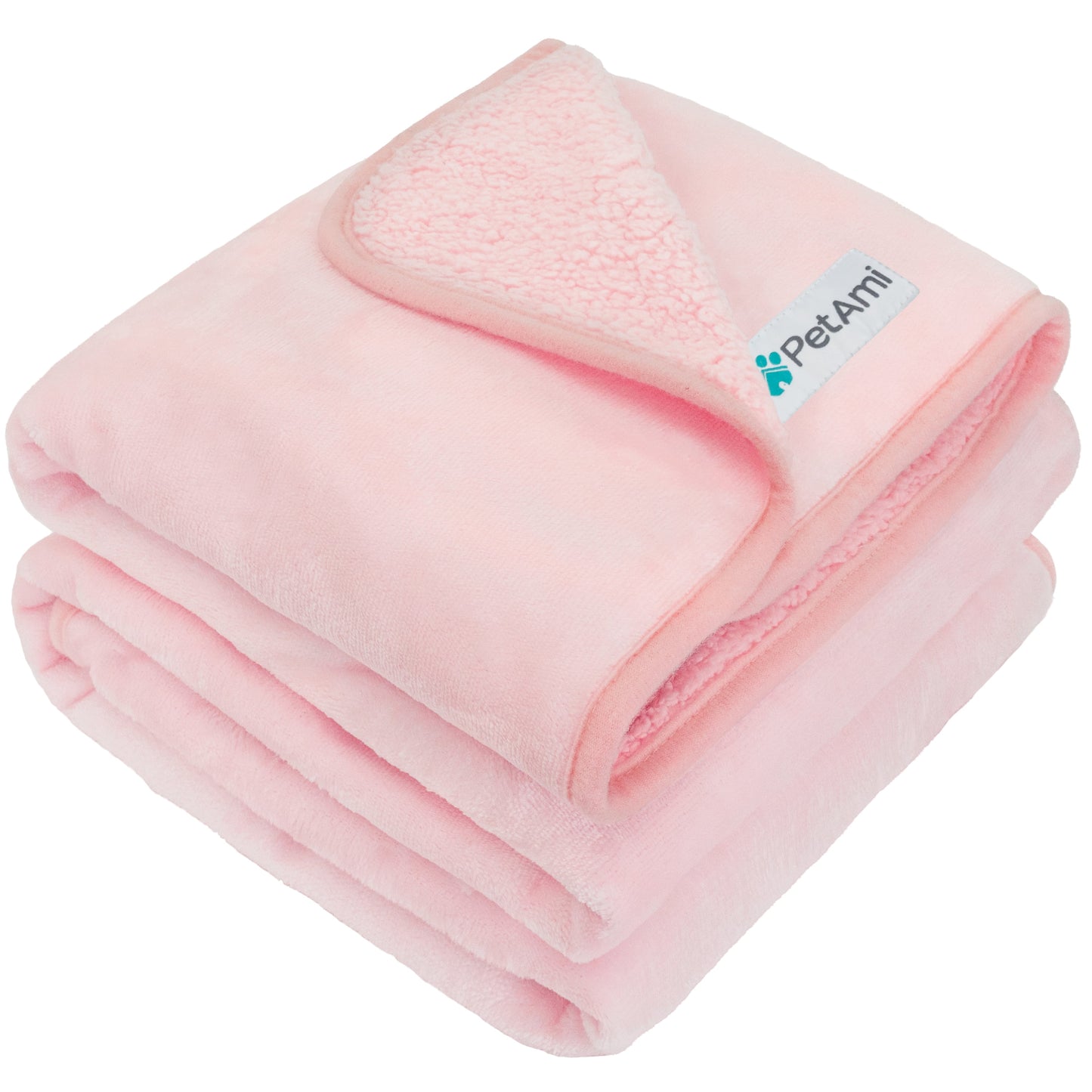 PetAmi Waterproof Dog Blanket For Small Medium Dogs, Pee Proof Pet Blanket Sherpa Fleece Couch Cover, Reversible Cat Throw Bed Sofa Protector, Soft Plush Washable Pad (Medium 29x40, Beige)