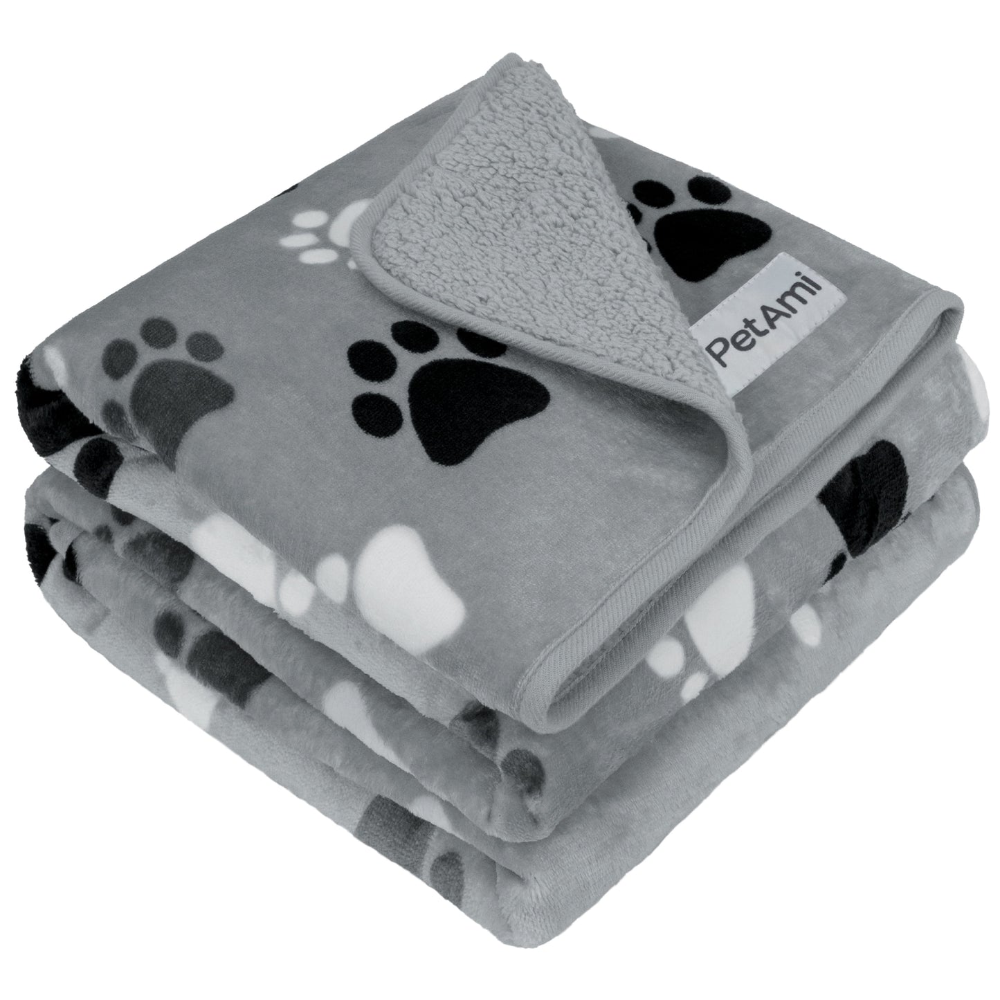 PetAmi Waterproof Dog Blanket For Small Medium Dogs, Pee Proof Pet Blanket Sherpa Fleece Couch Cover, Reversible Cat Throw Bed Sofa Protector, Soft Plush Washable Pad (Medium 29x40, Beige)