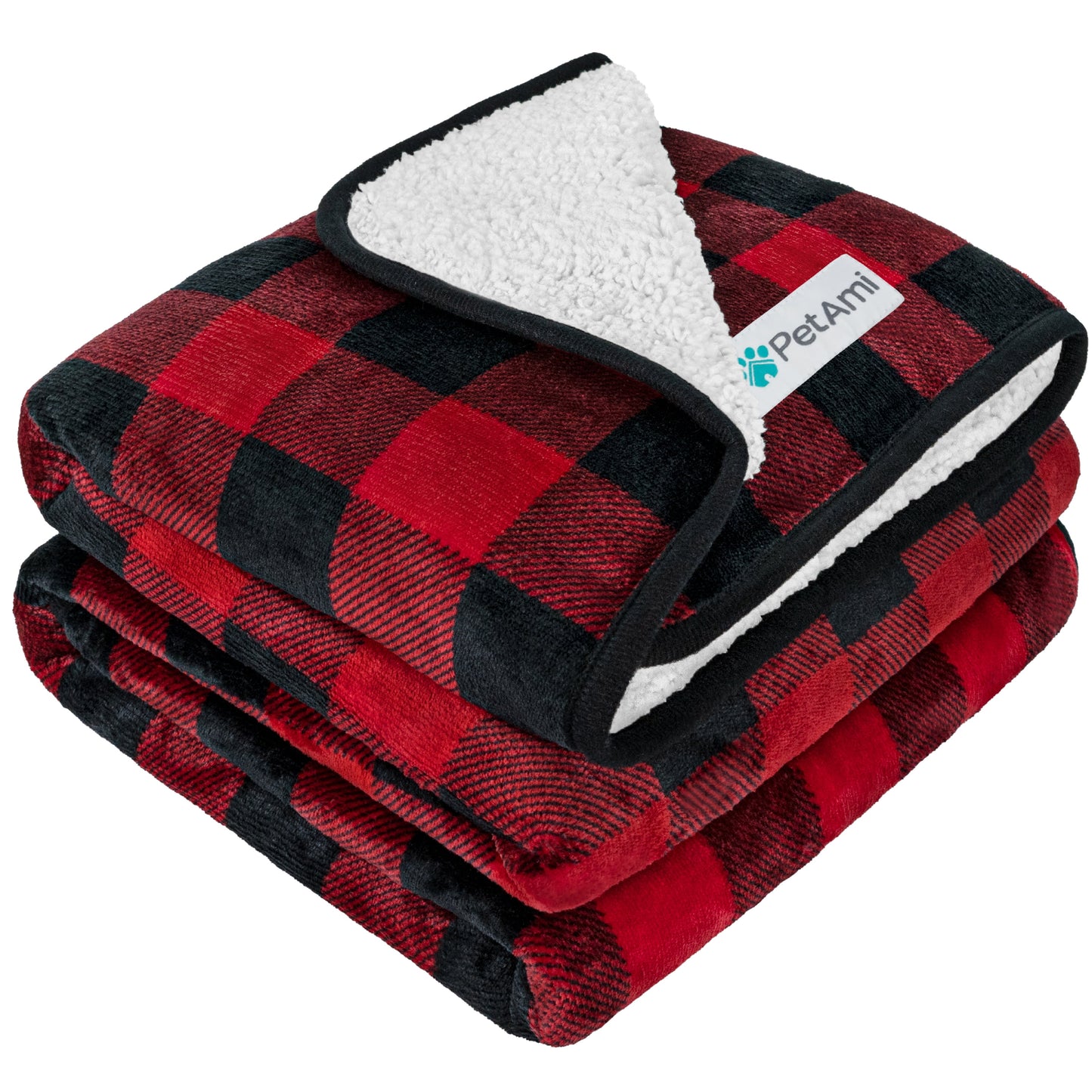 PetAmi Waterproof Dog Blanket For Small Medium Dogs, Pee Proof Pet Blanket Sherpa Fleece Couch Cover, Reversible Cat Throw Bed Sofa Protector, Soft Plush Washable Pad (Medium 29x40, Beige)