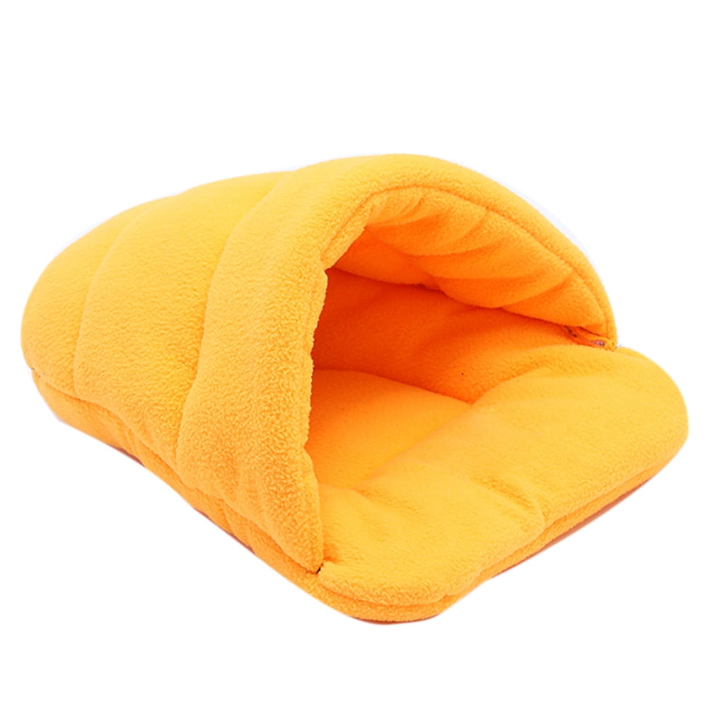 Thick Fleece Warm Dog Cat Tent Cave Nest Bed Slipper Shape Pet Sleeping Bag