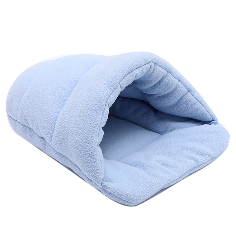Thick Fleece Warm Dog Cat Tent Cave Nest Bed Slipper Shape Pet Sleeping Bag