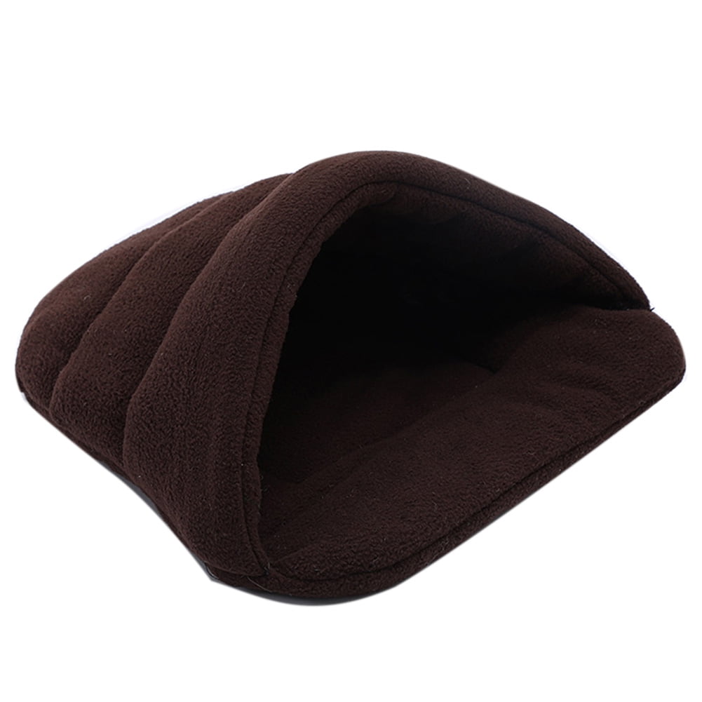 Thick Fleece Warm Dog Cat Tent Cave Nest Bed Slipper Shape Pet Sleeping Bag