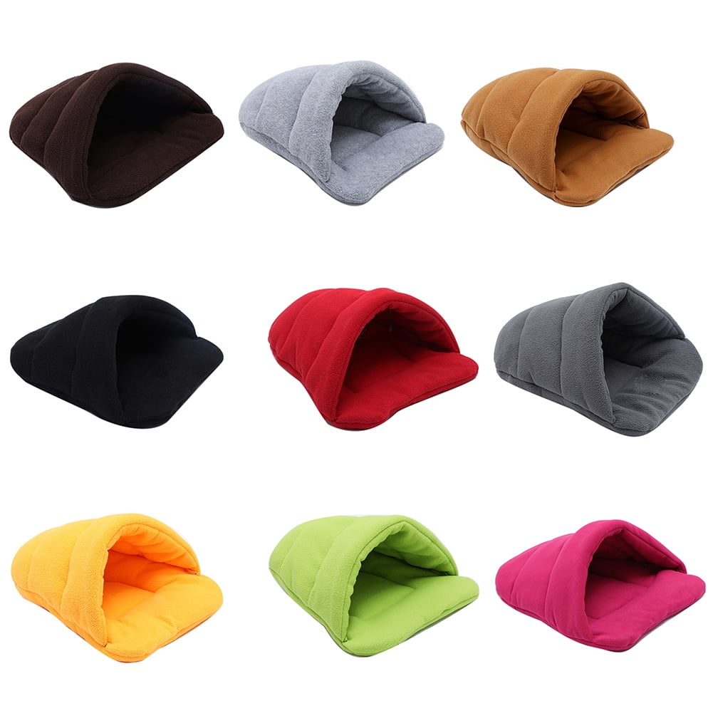 Thick Fleece Warm Dog Cat Tent Cave Nest Bed Slipper Shape Pet Sleeping Bag