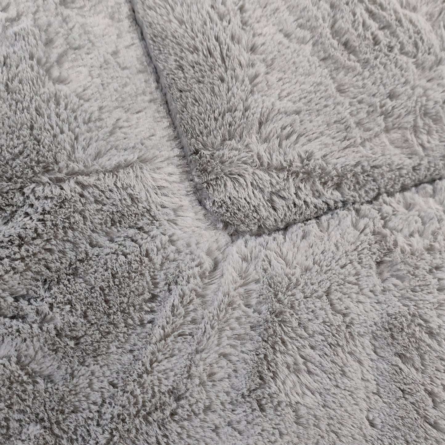 COSYJOY Plush Washable Dog Bed Ultra Soft Dog Crate Mat Kennel Pad Anti-Slip Pet Sleeping Bed for Small Medium Large Dogs,Gray 36" x 23"