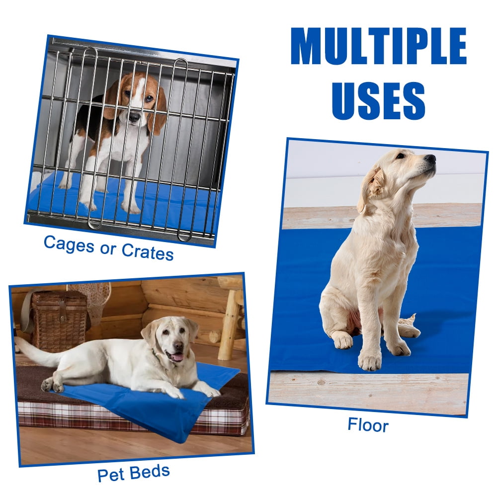 Summer Cooling Mat for Dogs Cats,Cooling Pad,Breathable Pet Crate Pad Portable Pet Cooling Mat (19.5"X15.6")