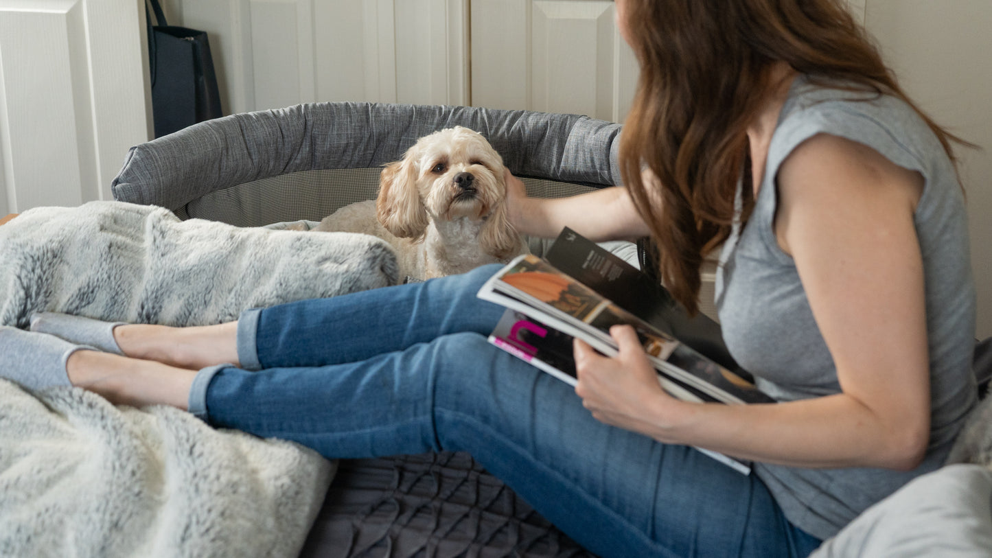 Furmates Close2Me Compact Adjustable Pet Bed for Dogs and Cats