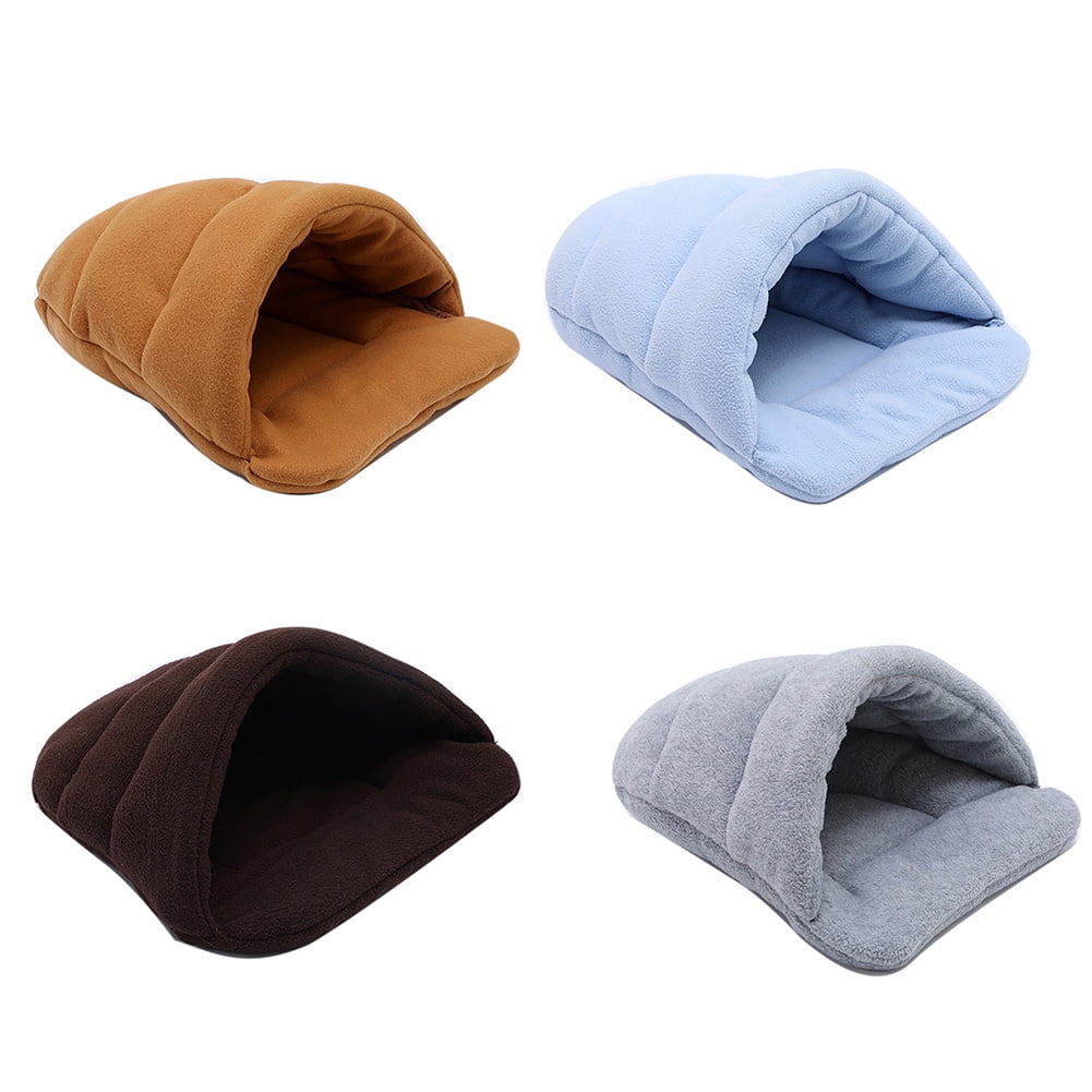 Thick Fleece Warm Dog Cat Tent Cave Nest Bed Slipper Shape Pet Sleeping Bag