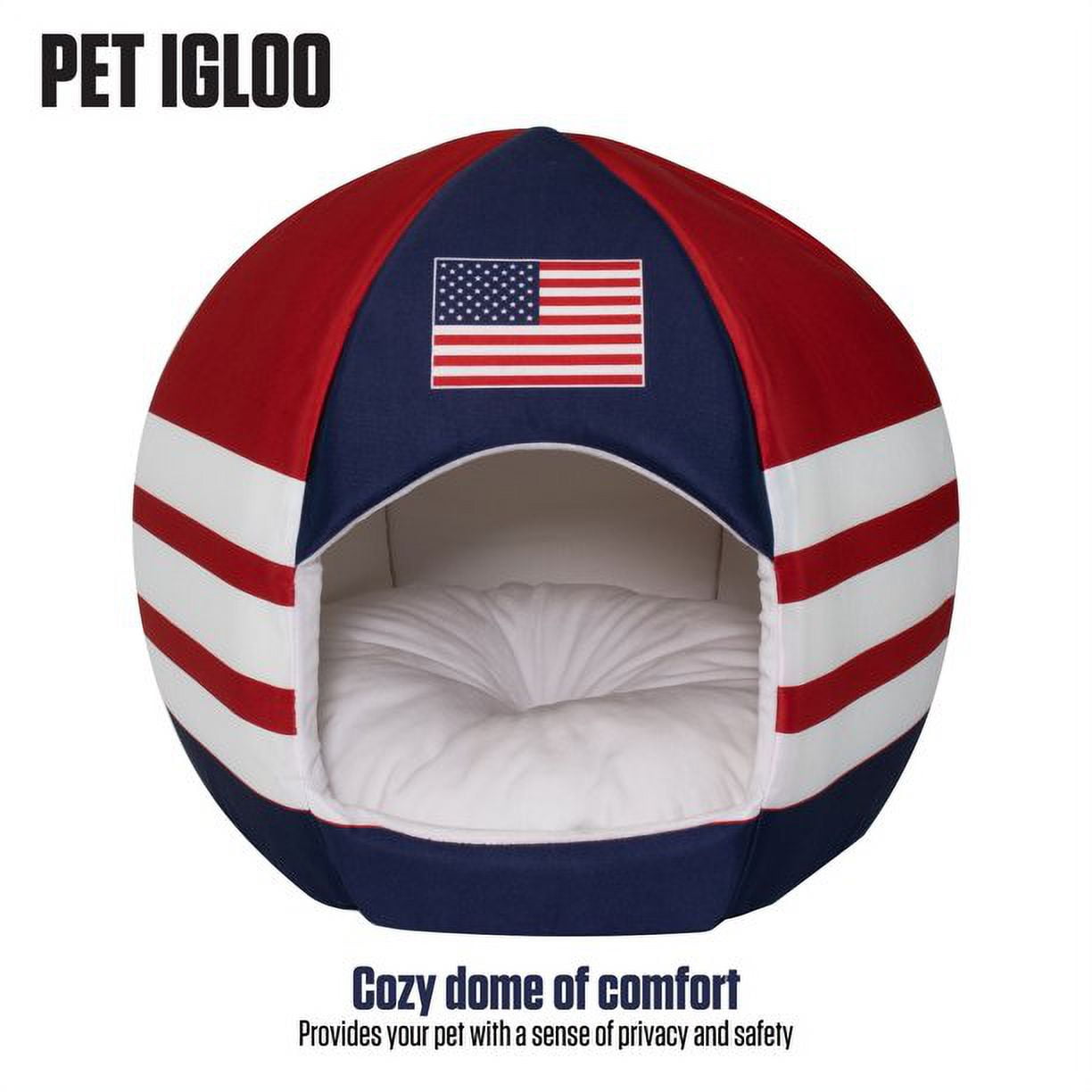 Maccabi Art US Country-Sport Ball Pet Bed for Dogs, Cats - Small