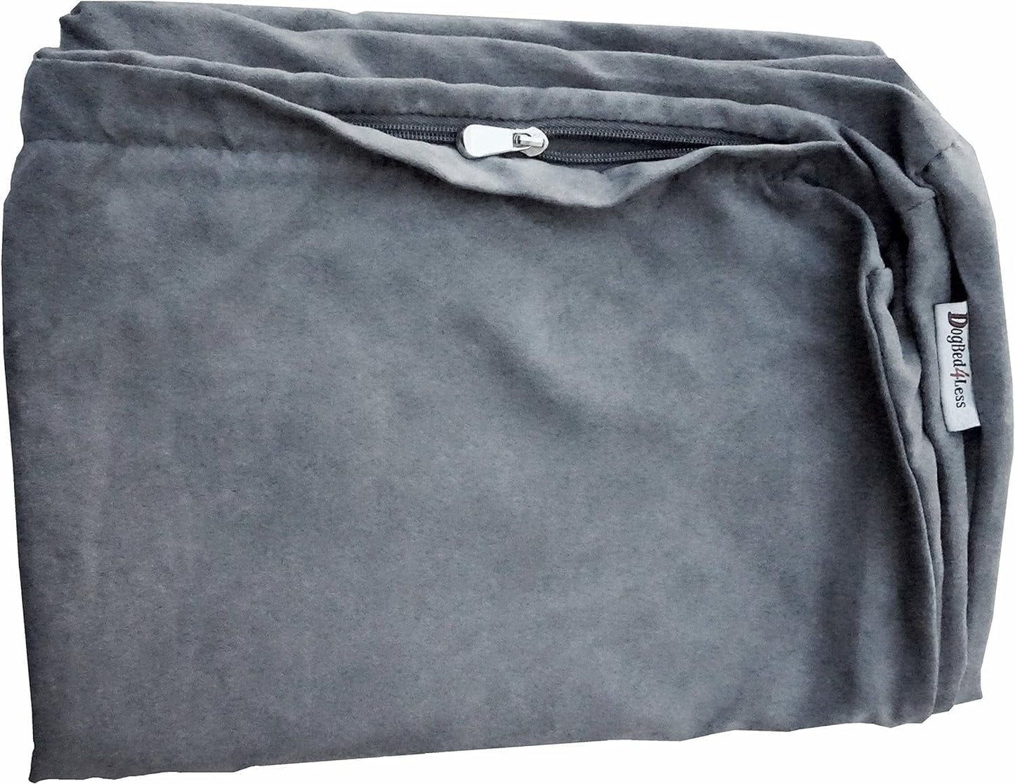 Dogbed4less Orthopedic Memory Foam Dog Mattress, Waterproof Microsuede Gray Cover, XL, 47"x29"x4"