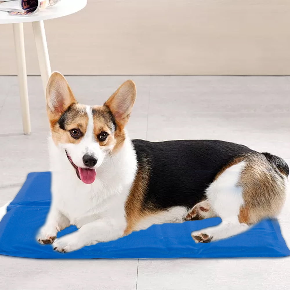 Summer Cooling Mat for Dogs Cats,Cooling Pad,Breathable Pet Crate Pad Portable Pet Cooling Mat (19.5"X15.6")