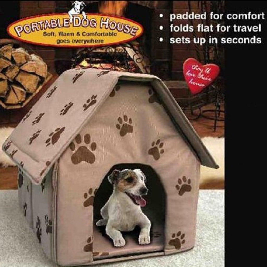 OAVQHLG3B Foldable Dog House Foldable Small Pet Bed Weatherproof, Portable Dog House Indoor, Pet Shelter Suitable for Small to Medium Sized Dogs and Cats