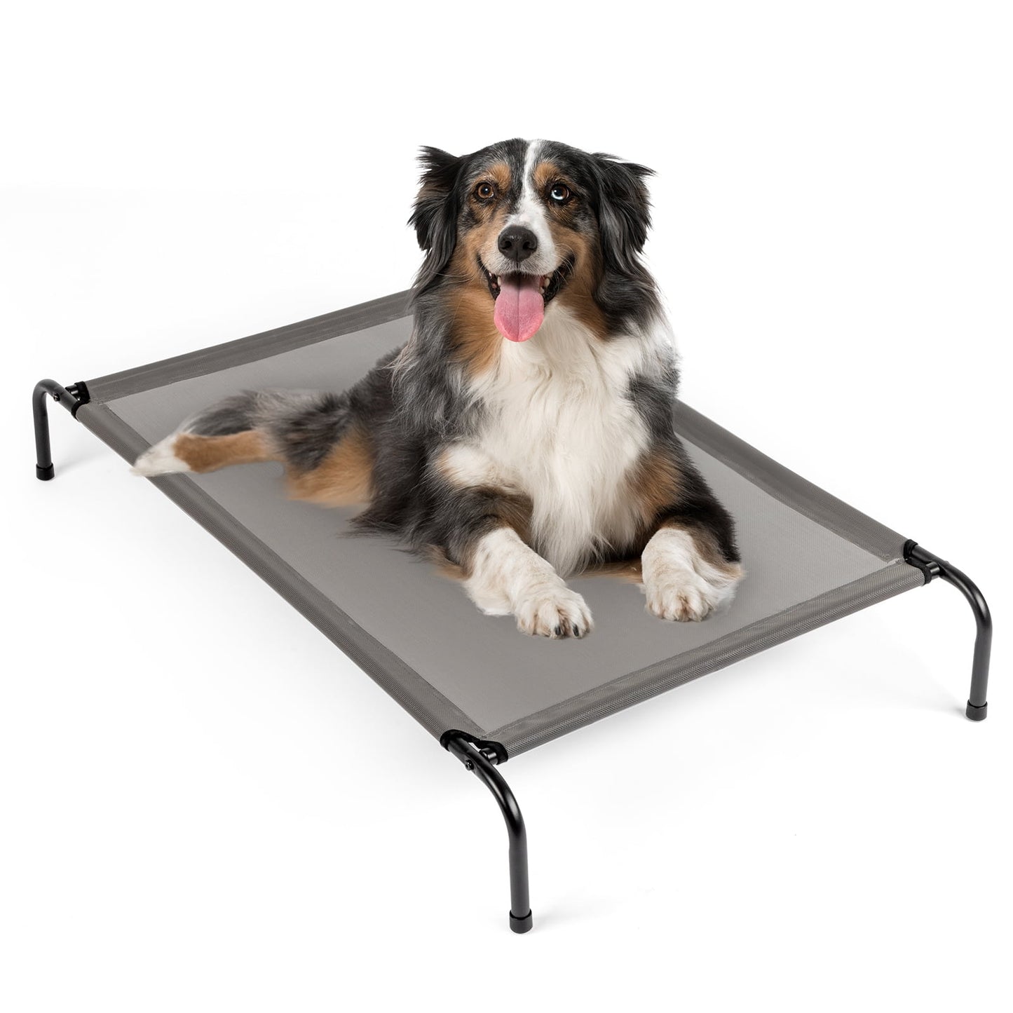 Ktaxon 50"D x 31"W Original Cooling Elevated Dog Bed, Indoor and Outdoor Gray