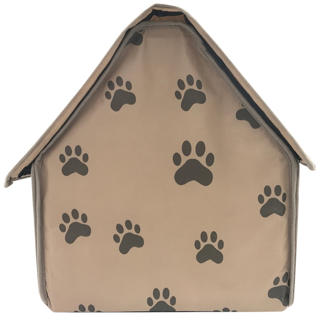 OAVQHLG3B Foldable Dog House Foldable Small Pet Bed Weatherproof, Portable Dog House Indoor, Pet Shelter Suitable for Small to Medium Sized Dogs and Cats