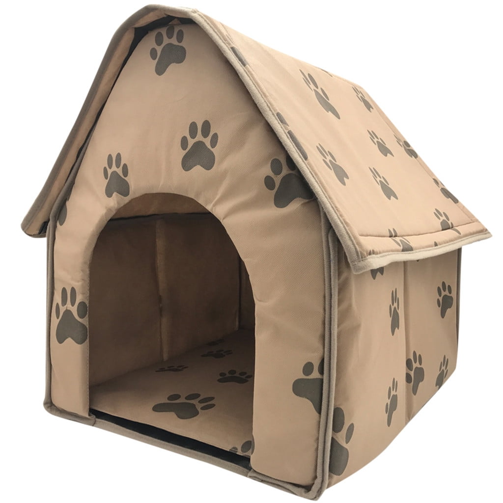 OAVQHLG3B Foldable Dog House Foldable Small Pet Bed Weatherproof, Portable Dog House Indoor, Pet Shelter Suitable for Small to Medium Sized Dogs and Cats