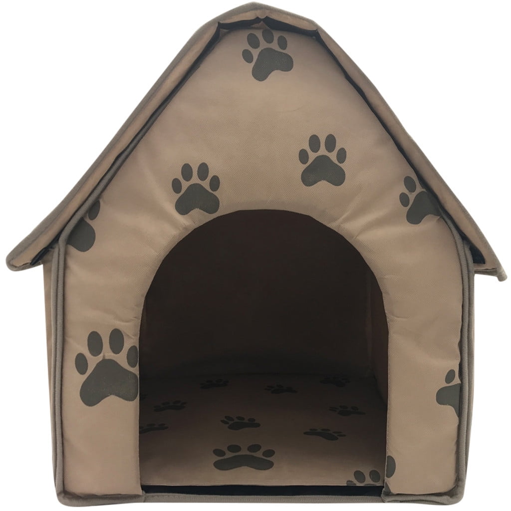 OAVQHLG3B Foldable Dog House Foldable Small Pet Bed Weatherproof, Portable Dog House Indoor, Pet Shelter Suitable for Small to Medium Sized Dogs and Cats