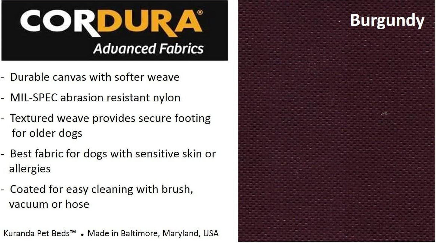 Kuranda Orthopedic Chewproof Elevated Dog Bed - Outdoor - Almond PVC Frame - Ballistic Nylon Fabric