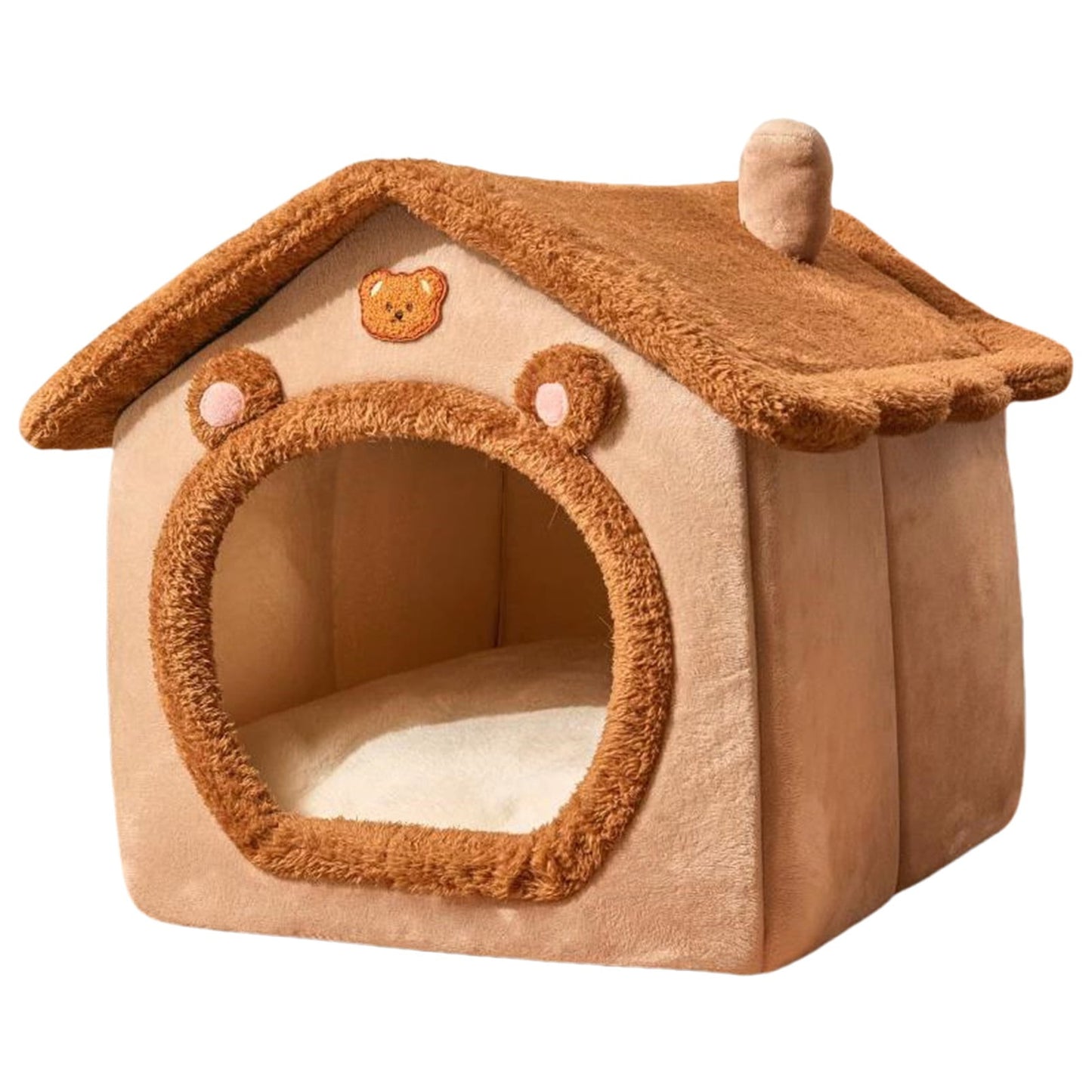 kkbbma Black of Friday Deals Dog House Indoor - Foldable Soft Kennel Bed Warm Cats House Puppy Cave With Cushion For Small Medium Large Dogs Cats