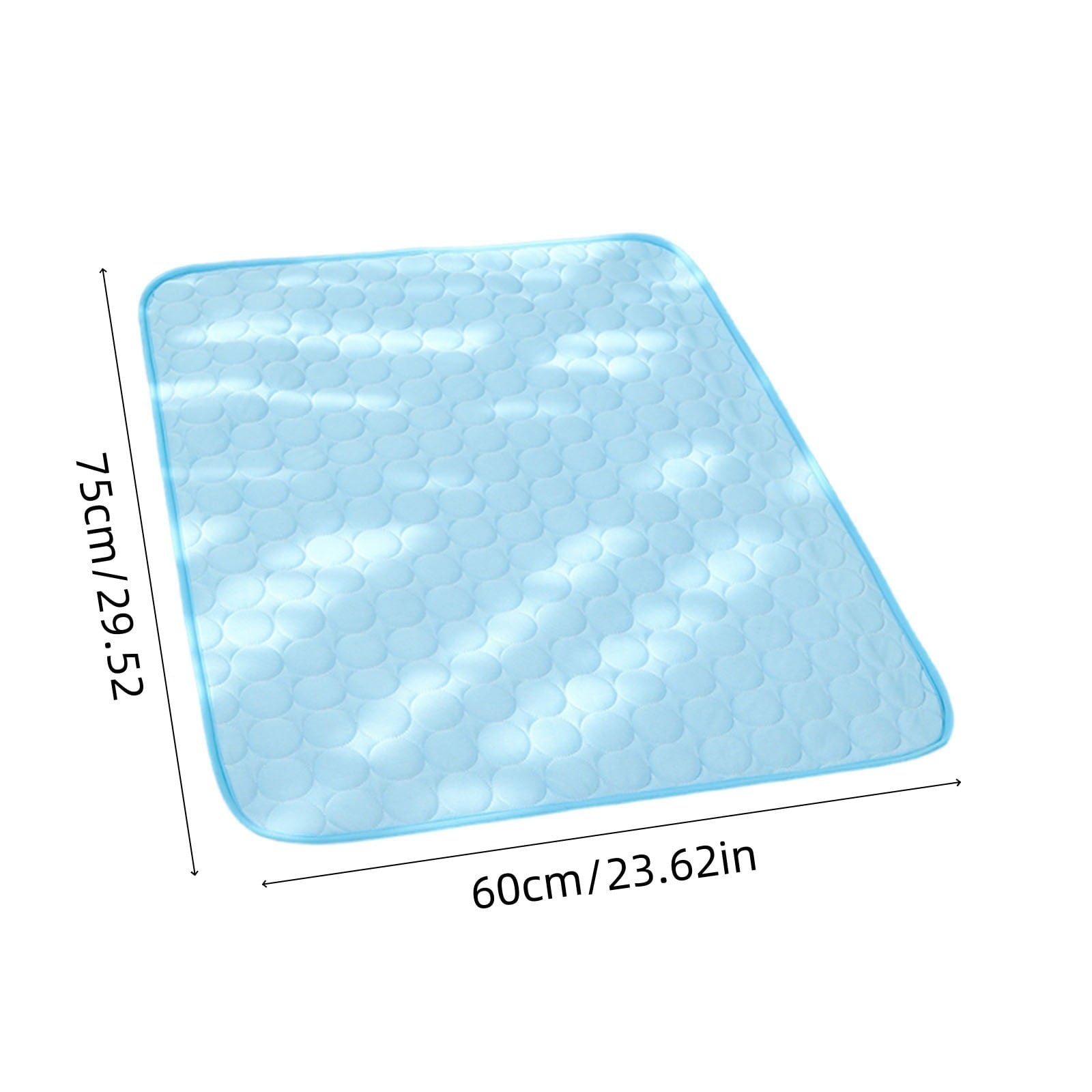 Large Size Dog Cooling Mat, Foldable Self Cooling Pad, no Water or Refrigeration Required, Washable Pet Cooling Pad for Dog, Cat, Rabbit and Guinea Pig Cages(30"Lx23.6"W)