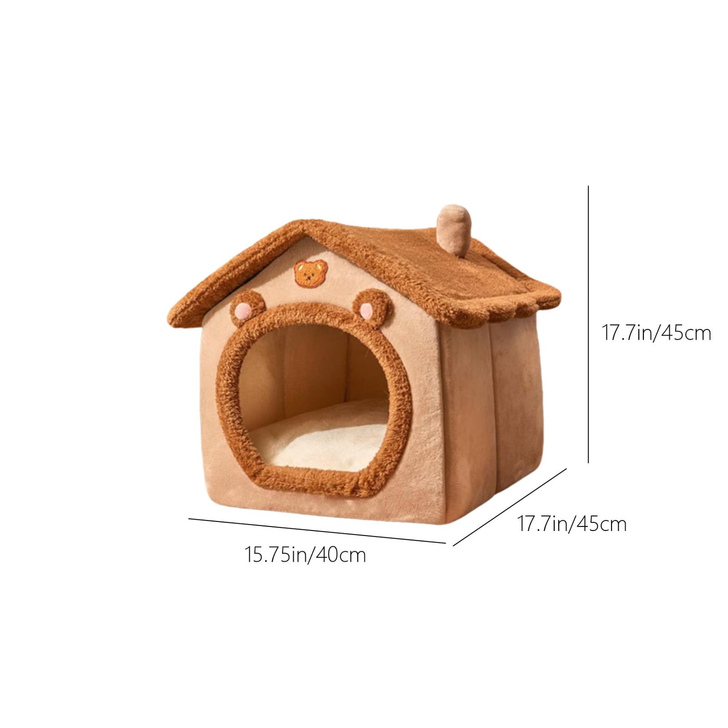 kkbbma Black of Friday Deals Dog House Indoor - Foldable Soft Kennel Bed Warm Cats House Puppy Cave With Cushion For Small Medium Large Dogs Cats