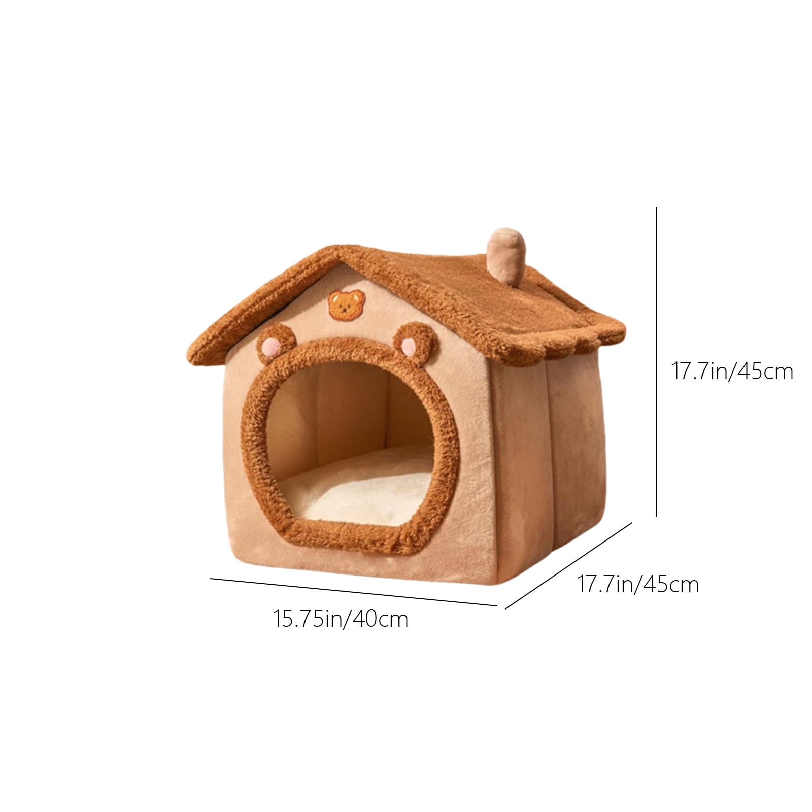 kkbbma Black of Friday Deals Dog House Indoor - Foldable Soft Kennel Bed Warm Cats House Puppy Cave With Cushion For Small Medium Large Dogs Cats