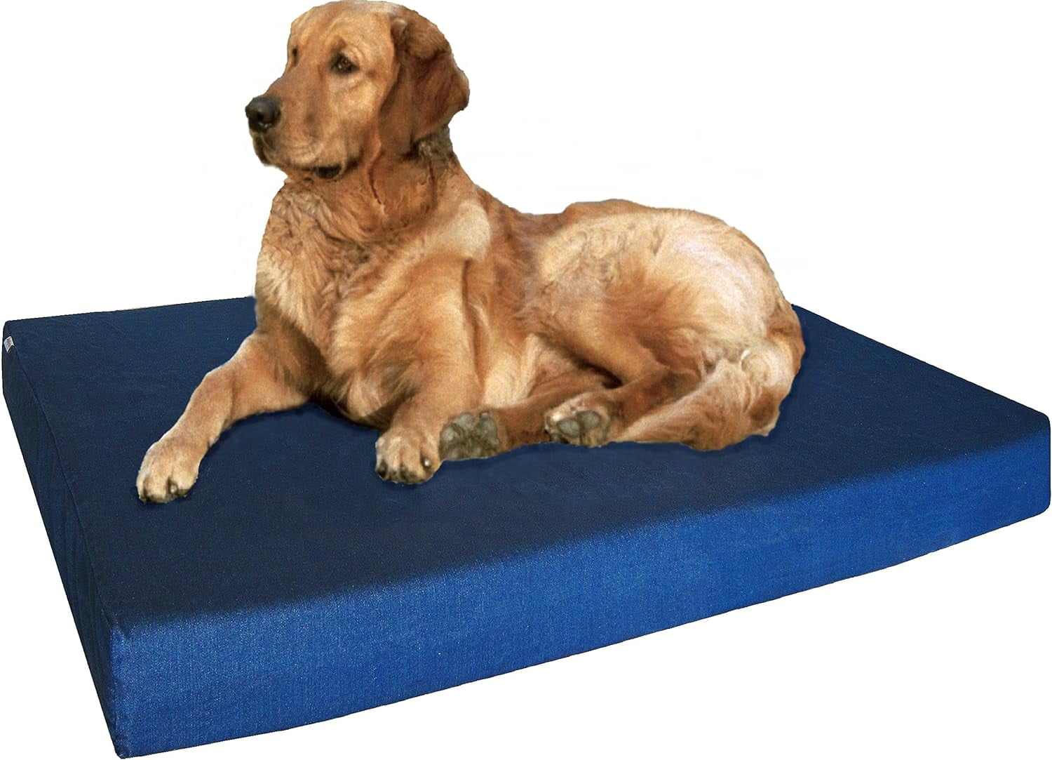 Dogbed4less 1-pack 47"X29"X4" Washable Blue Denim External Replacement Cover Only for Pet Foam Beds
