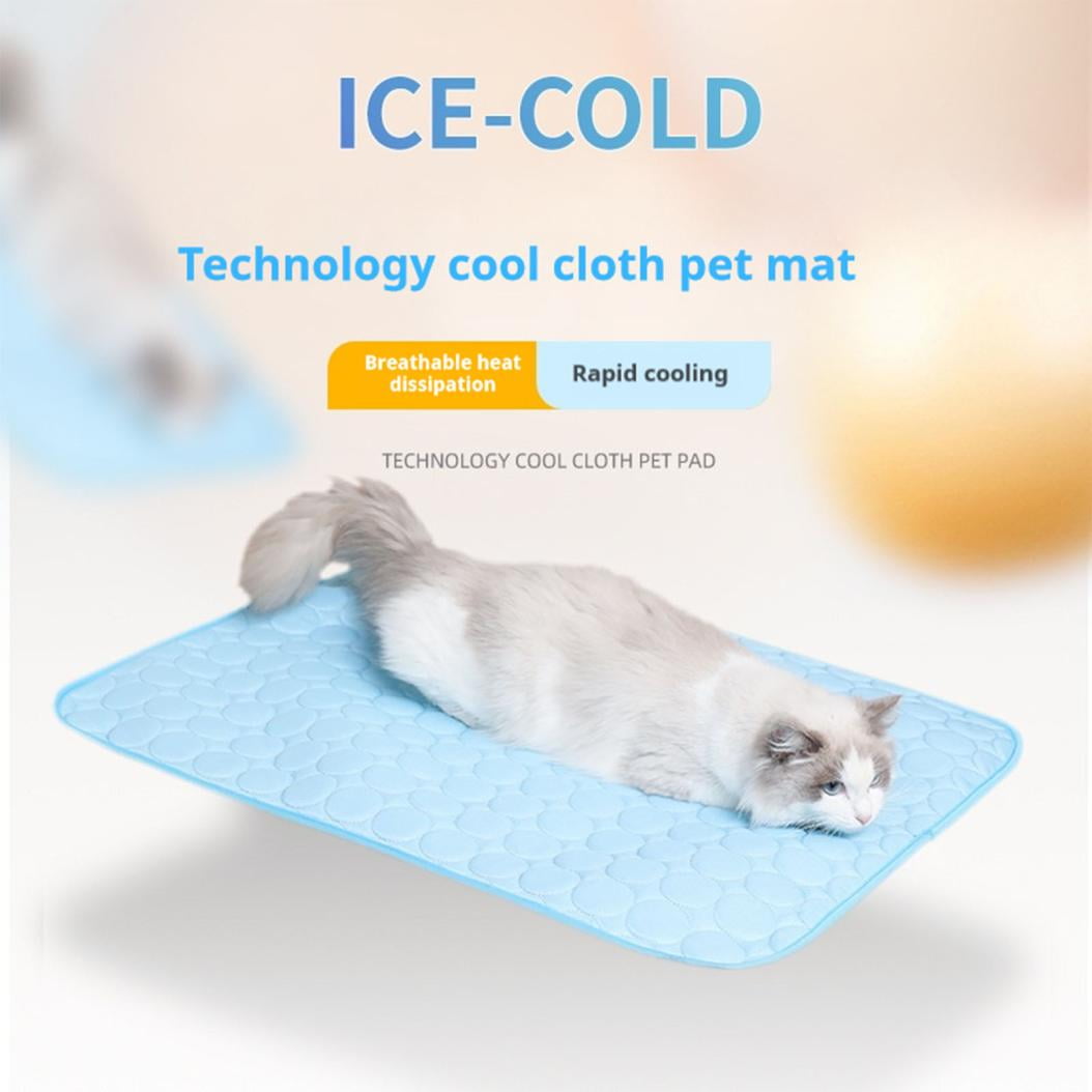 Large Size Dog Cooling Mat, Foldable Self Cooling Pad, no Water or Refrigeration Required, Washable Pet Cooling Pad for Dog, Cat, Rabbit and Guinea Pig Cages(30"Lx23.6"W)