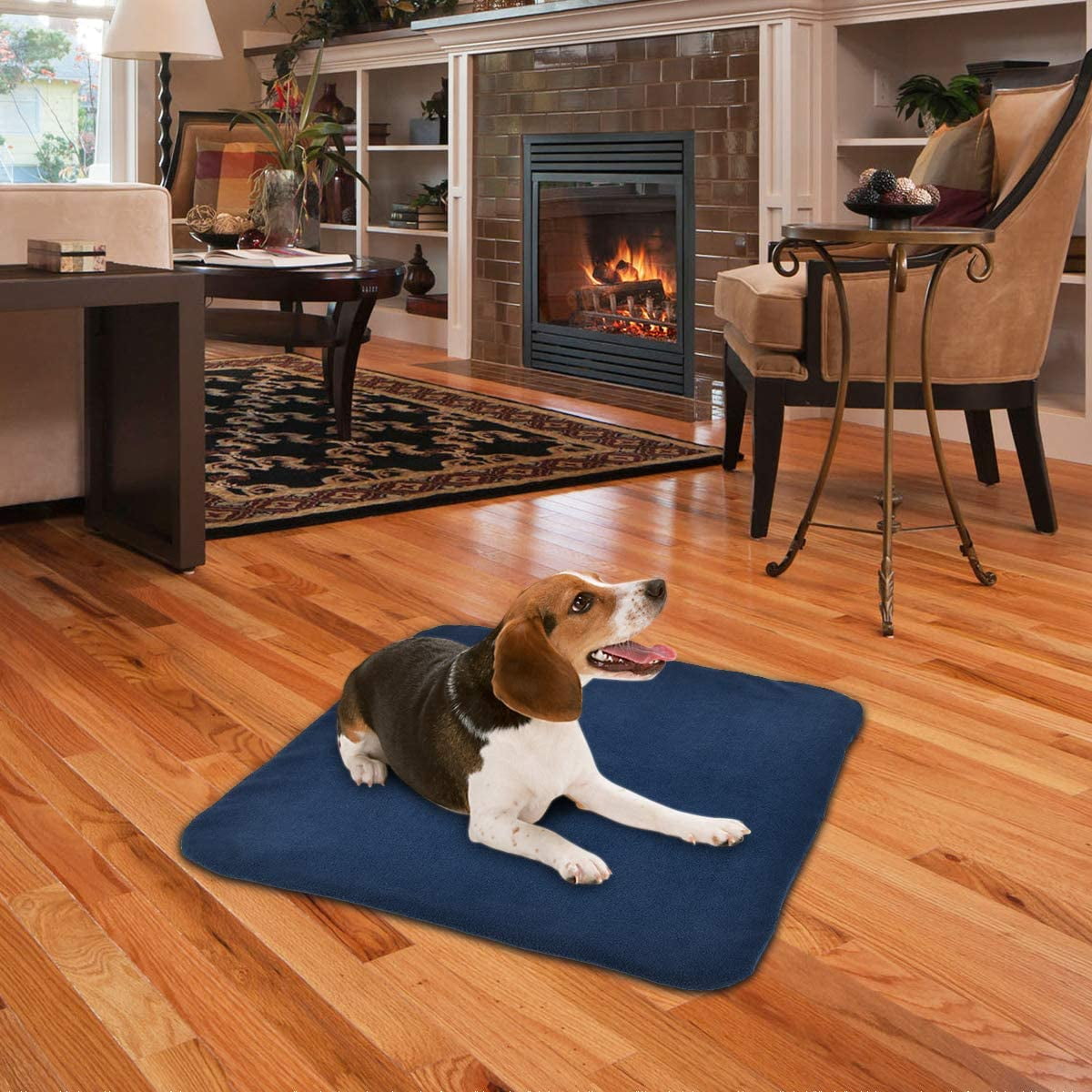 RIOGOO Pet Heating Pad, Electric Heating Pad for Dogs and Cats Indoor with Auto Power Off (M:18" x 18")