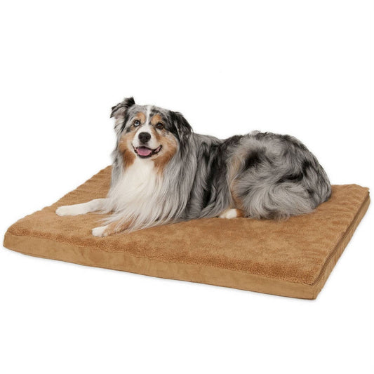 Aspen Pet Antimicrobial Orthopedic Pet Bed for Dogs, 30" x 40", Gray