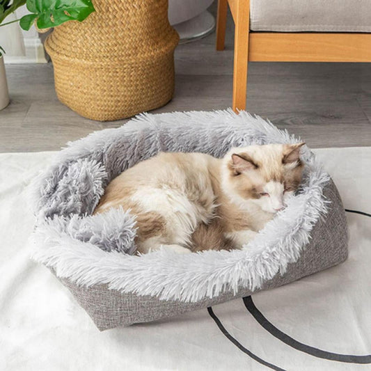 Cat Bed for Indoor Cats, Foldable Washable Cat Beds, Cat Beds for Indoor Cats or Small Dogs, Puppy, Kitty, Kitten, Rabbit