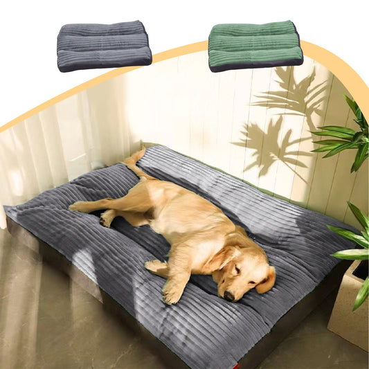 Clearance & Promo, Thickened Warm Dog Kennel, Removable Washable Corduroy Pet Bed for Medium and Large Dogs Discount Bonanza | Cloth, Green, Angeler