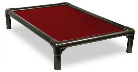 Kuranda Orthopedic Chewproof Elevated Dog Bed - Outdoor - Almond PVC Frame - Ballistic Nylon Fabric