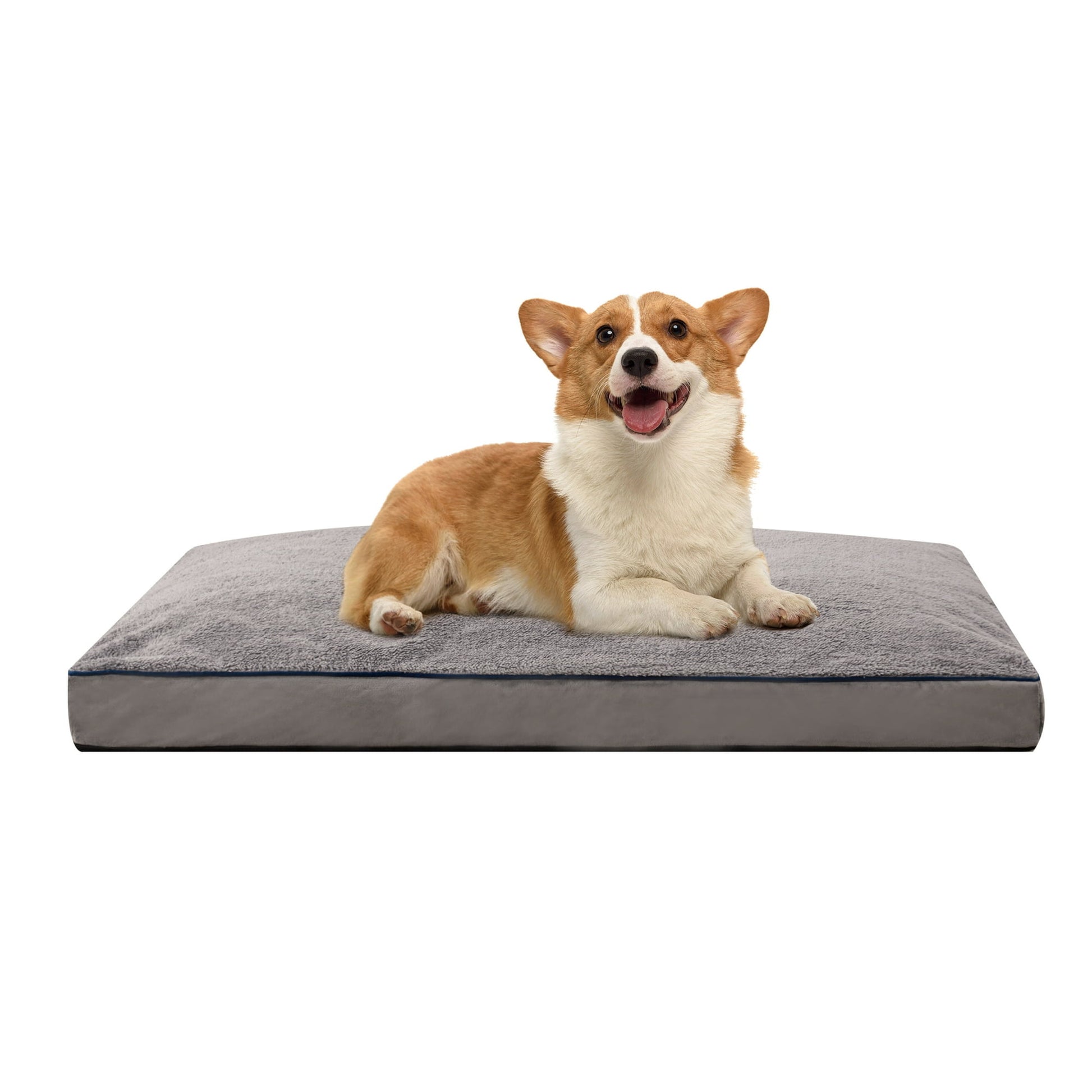 Subrtex Dog Bed for Large, Medium and Small Dogs with Removable Washable Cover (30"x21"x3")