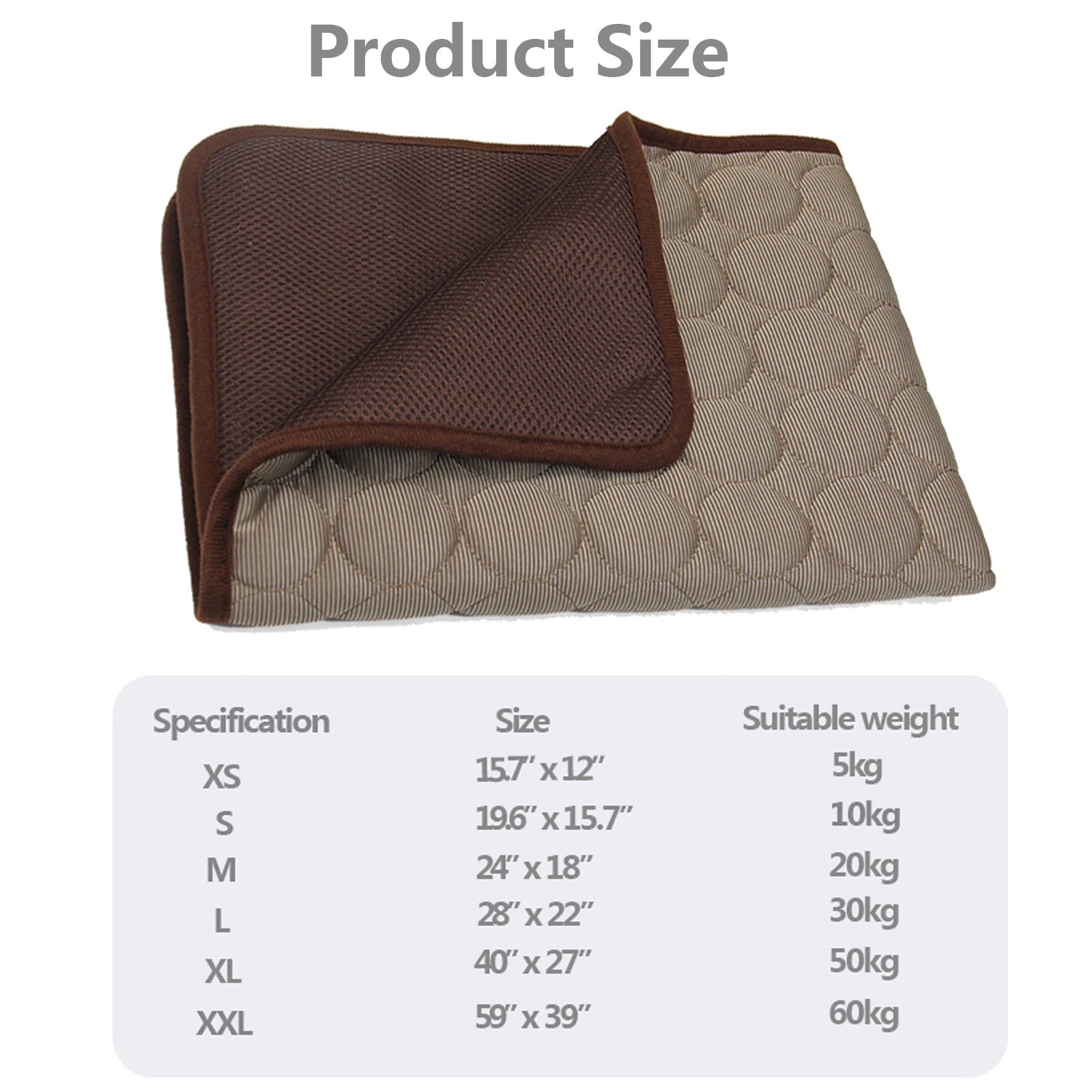 Dog Cooling Mat Self-cooling Mat for Dogs Cats Washable Protector Sleeping Dog Pad Breathable Chewable Summer Indoor Outdoor Pet Supplies Medium Puppy XL Dogs